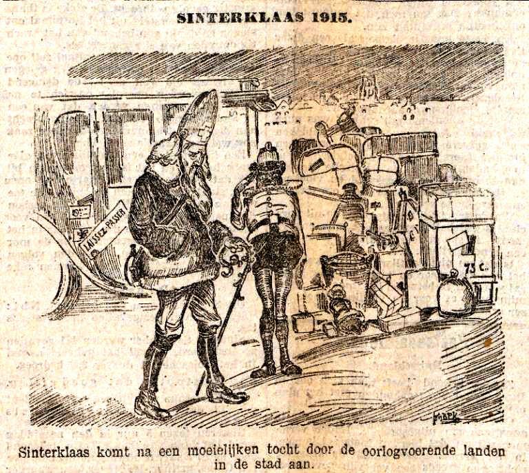 Sinterklaas 1915 Rotterdamsch Nieuwsblad 6 december 1915